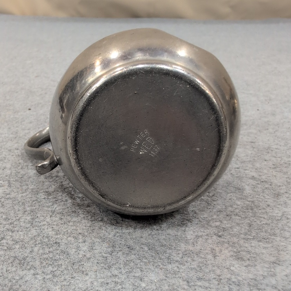 Vintage Pewter Pitcher Creamer Small Jug WEB 1137 - Picture 4 of 6
